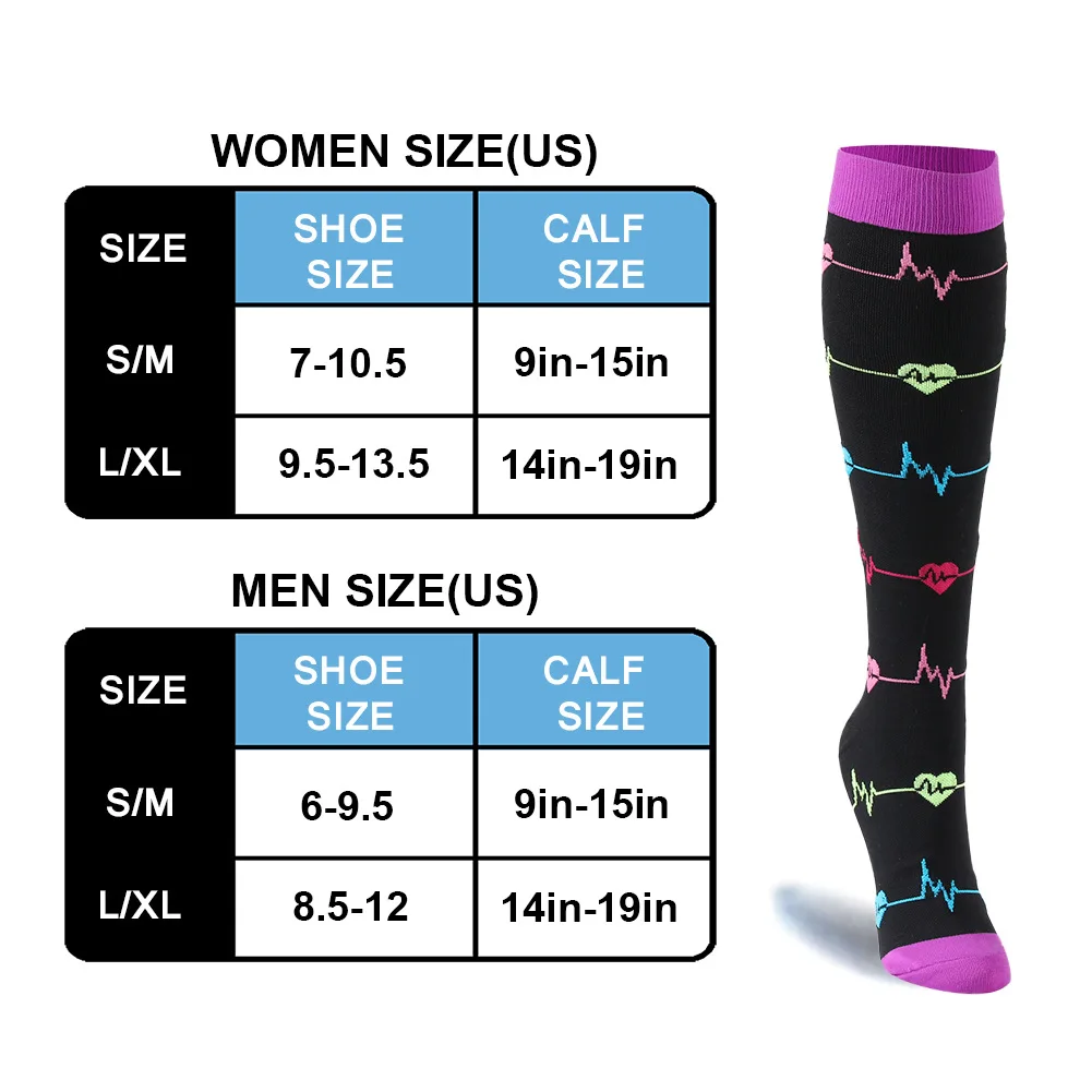 Spot cross-border sports compression socks stockings calf socks compression socks skipping rope running elastic cycling socks...