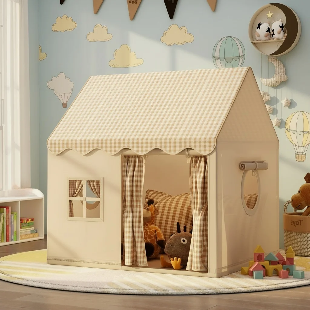 children's-princess-fairy-tale-toy-castle-fun-party-game-tent-outdoor-leisure-playhouse-toy-kids'-secret-base-portable-toy-playhouse-birthday-christmas-thanksgiving-halloween-party-decoration-holiday-gift-does-not-include-accessories-and-lighting