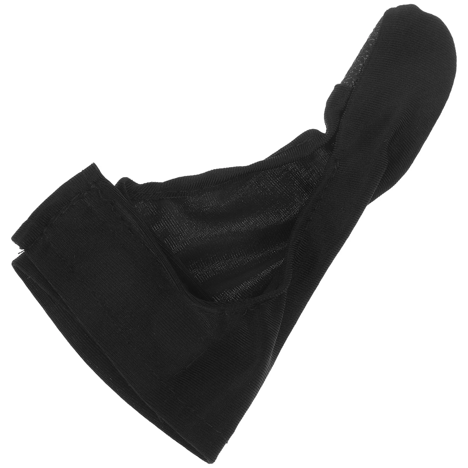 Bowling Thumb Cover Finger Cots Soft Cloth Abrasion Resistant Shock Absorbing Sports Guard Sleeve Black All Sizes