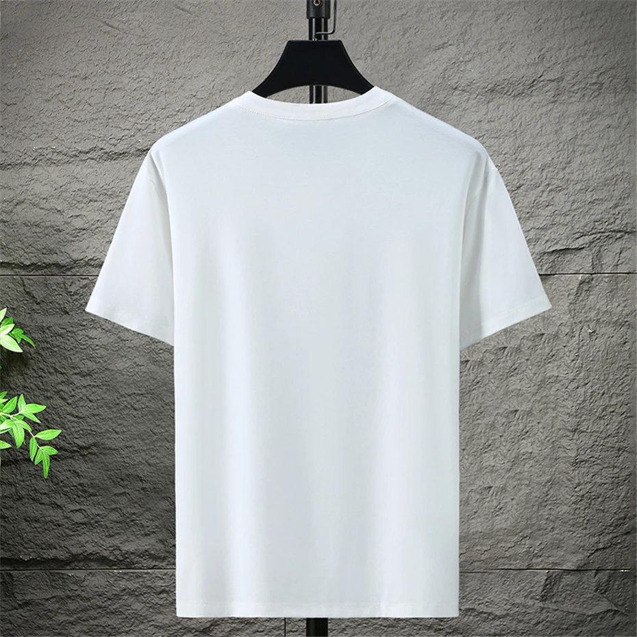 10XL Plus Size Henry Collar T-shirt Men Summer Short Sleeve T Shirt Big Size Tops Tees Male Casual Solid Color Tshirt 10XL