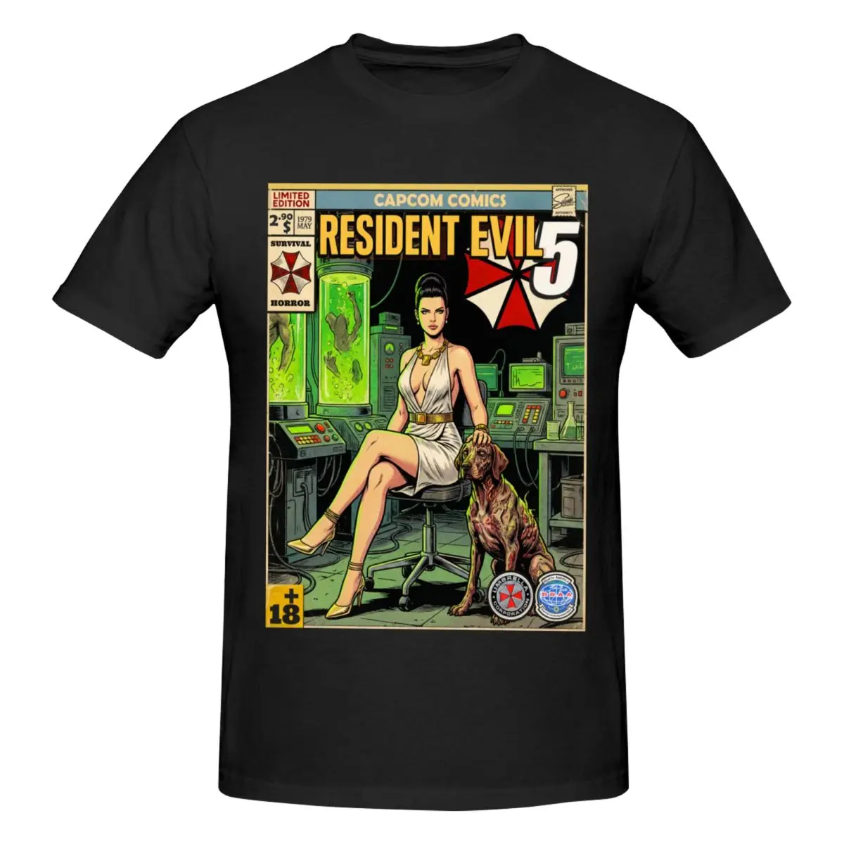 Resident Evil 5 Biohazard Lost In Nightmares Game Vintage T Shirts Graphic Y2K Gifts Crewneck Men Women Tshirt Clothing