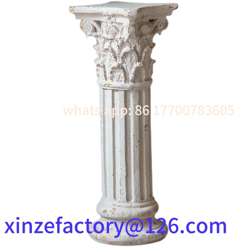 

Customizable ancient Roman sculpture window display wedding props decoration old Roman column ornament