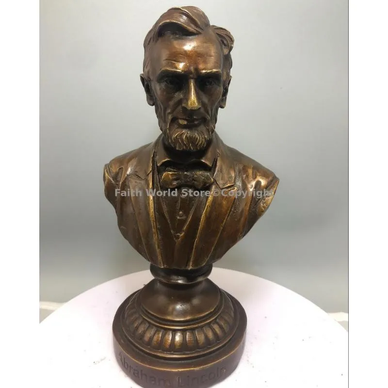 TOP Collection great Statesman American Civil War US President The Emancipation Proclamation Bronze sculpture Celebrity portrait