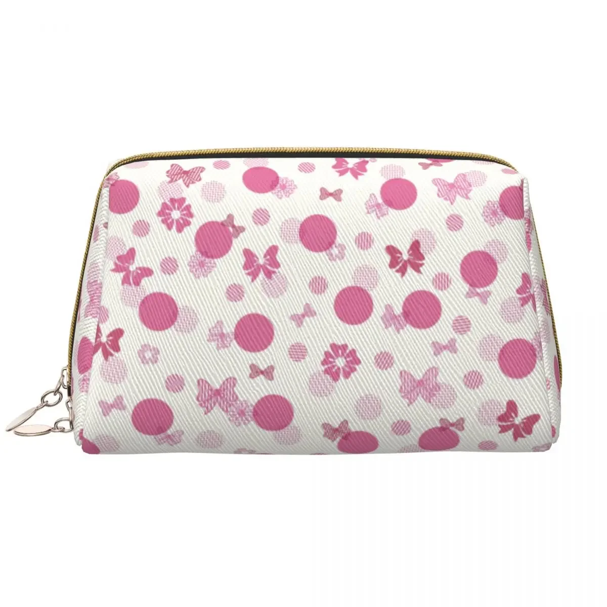 

Travel Cartoon Minnie Red Pink Toiletry Bag Cute Polka Dot Bow Mouse Cosmetic Makeup Organizer Women Beauty Storage Dopp Kit Box