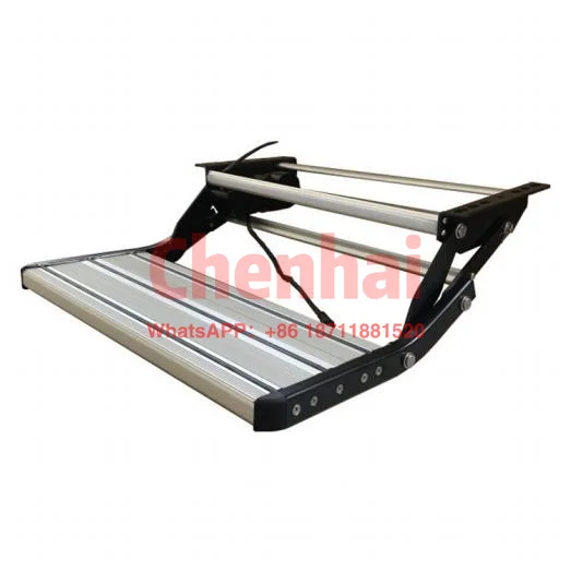 

High Strength Carbon Steel Electric RV Steps Aluminum Solid RV Stairs With a Switch for Travel Trailers RV and Motorhomes