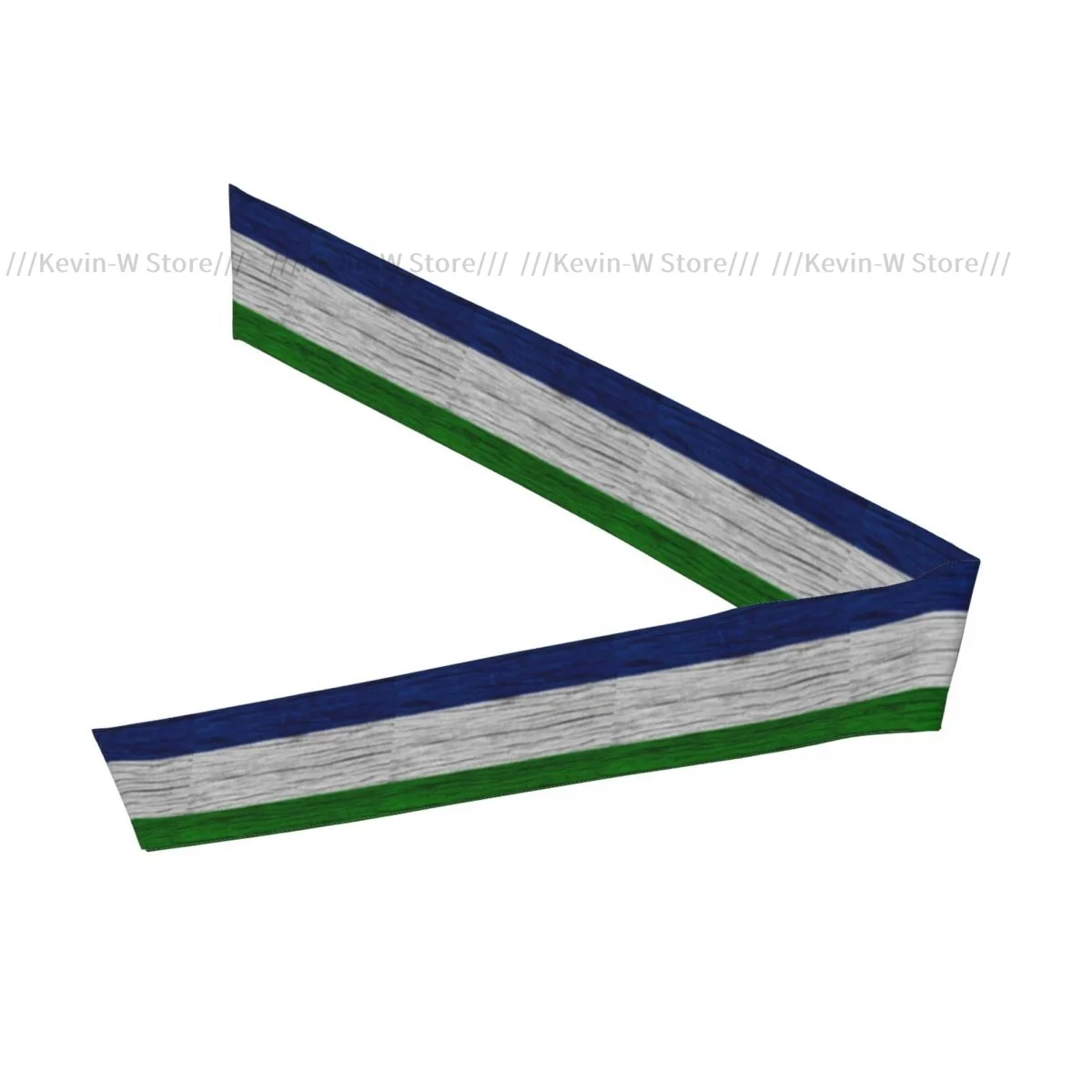 Head Tie Bandana Sierra Leone Wood Texture Flag Head Scarf Wrap Outdoor Sports Sweatband