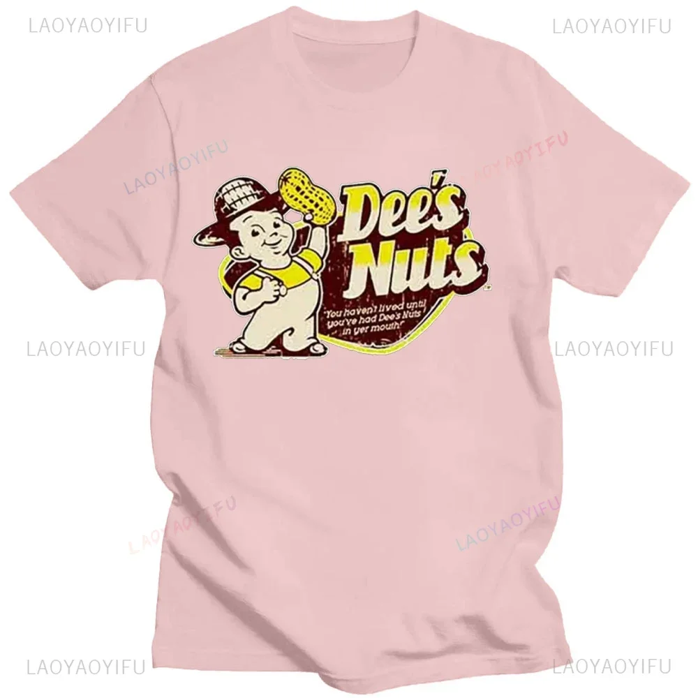 مضحك ريترو ديز المكسرات شعار تي شيرت عالية الجودة قصيرة الأكمام منقوشة متعة الرجال المحملة الشارع موضة في الهواء الطلق تنفس Camisetas