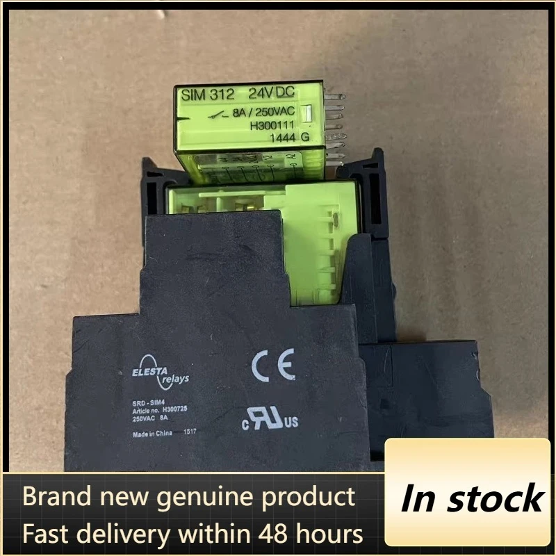 New 1pcs/lot SIM312 24VDC base SRD-SIM4 safety relay