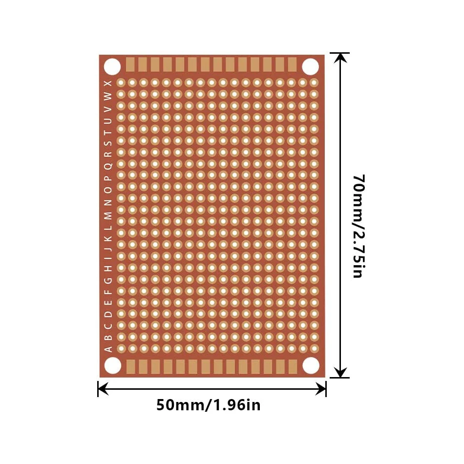 20Pcs Copper Perfboard Paper Composite PCB Board 5 x 7 cm Universal Breadboard Single Sided Printed Circuit Board