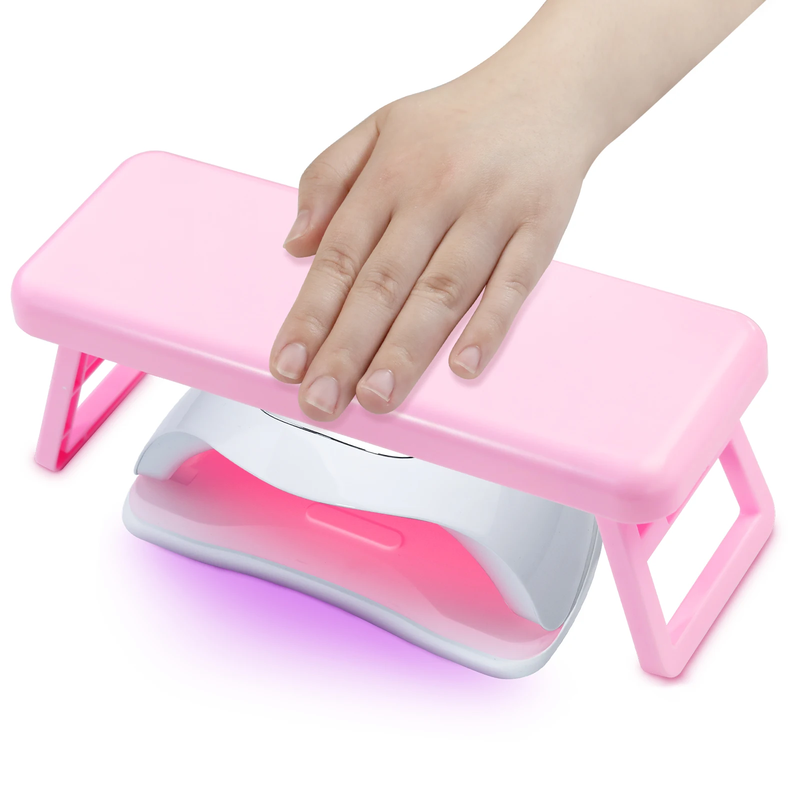 Folding Nail Hand Manicure Rest Arm Stand Pillow Cushion Holder Table Desk Armrest Sponge Support Mat Polish Tool Practice Salon