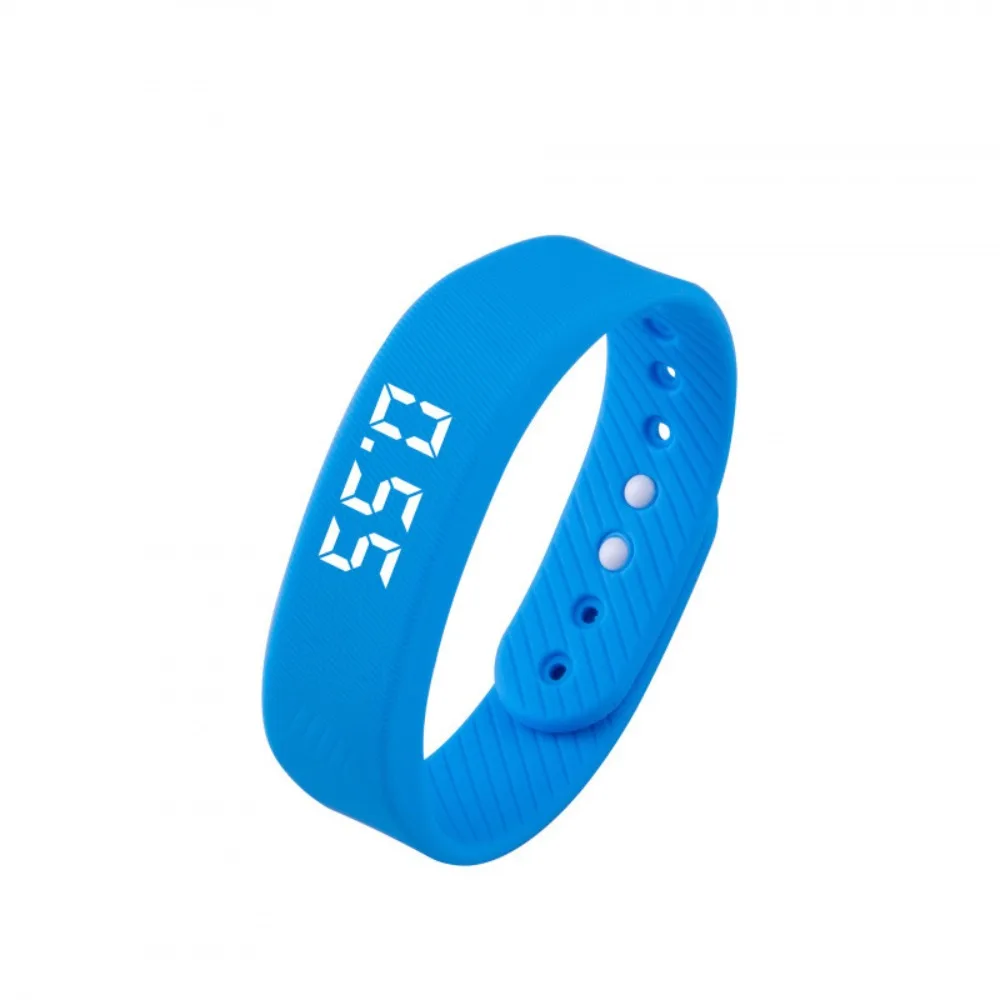 Rechargeable Fitness Bracelet Silent Vibration Vibration-Alert Activity Pedometer Comfortable Lightweight Strap Real-Time