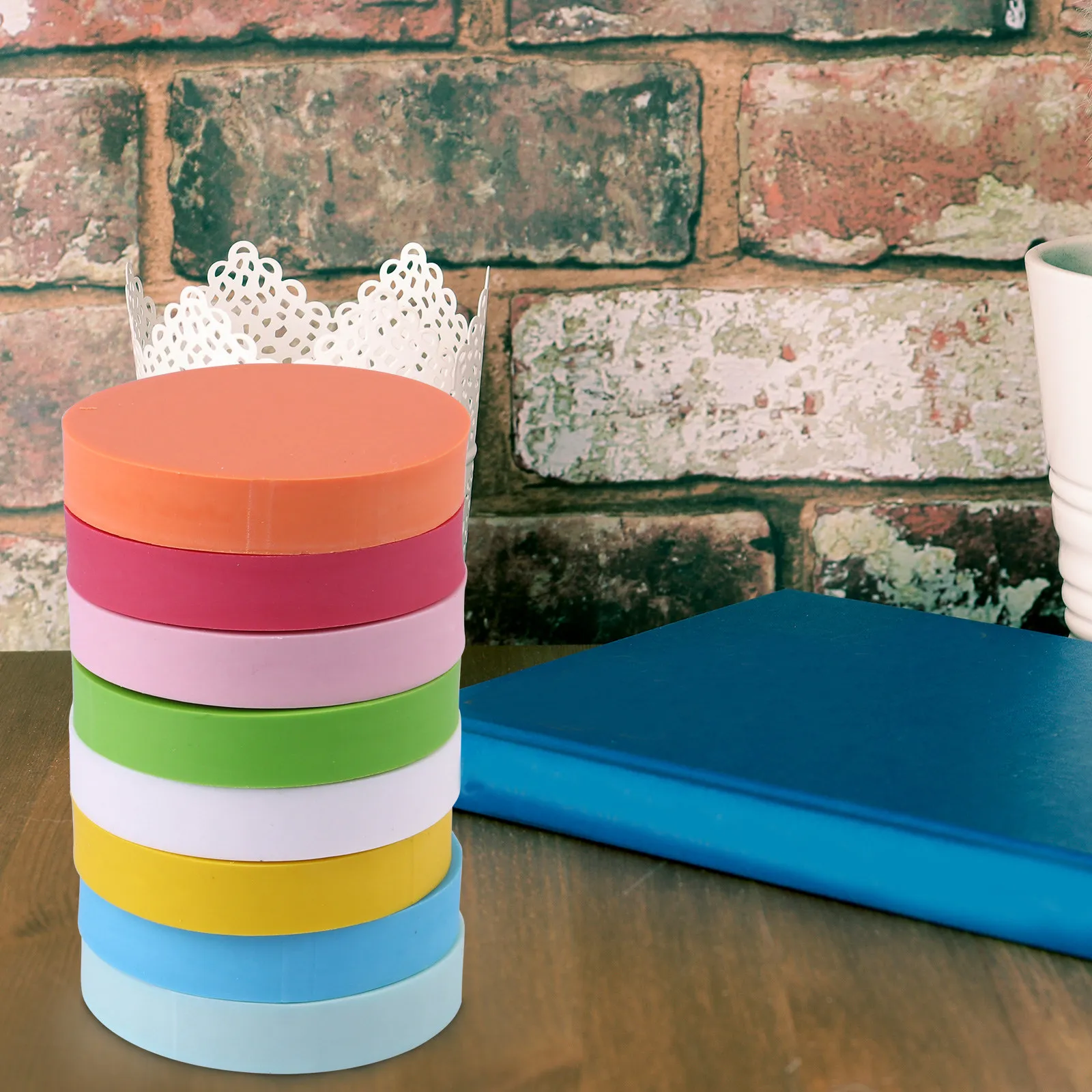 

Набор из 8 резиновых штампов для творчества: профессиональный комплект для вырезания печатей, материал TPR, водонепроницаемый, легкий, с гладкими краями