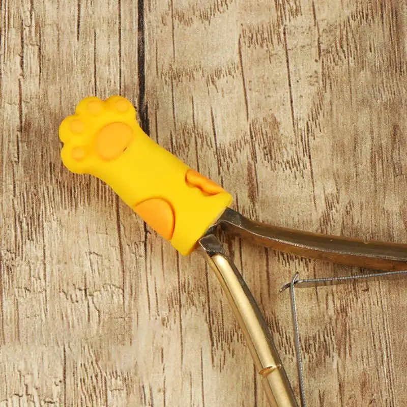 Funda protectora de silicona para pata de gato, pinza para cutícula, cortaúñas, garra, cubierta anticaída, pinzas para decoración de uñas, funda para tijeras de piel muerta