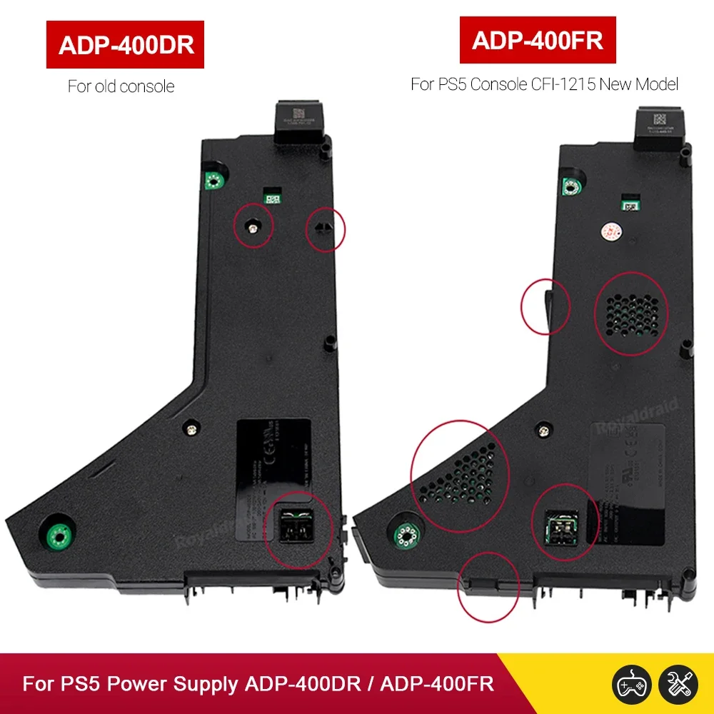 Power Supply ADP-400DR ADP-400FR ADP-400ER For PS5 Internal AC Adapter Brick Unit For PS5 Multifunction Adaptor100-127V/200-240V