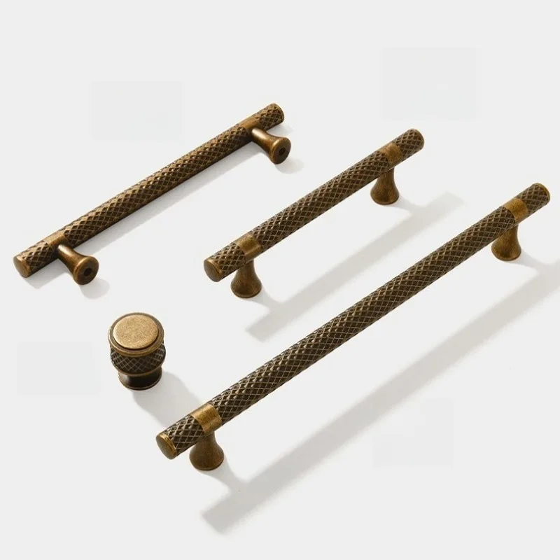 Simple round wardrobe door handle zinc alloy cabinet wine cabinet hardware handle