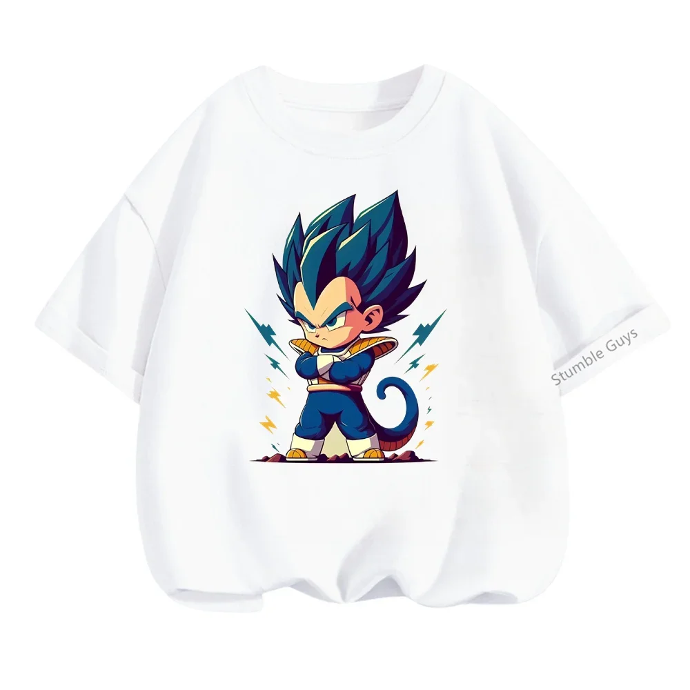 

Dragon-ball Tshirt Cartoon Casual Summer 3-14 Years Boys Goku Short-sleeved Girls T-shirt Kids Teen Clothes Girls Clothes