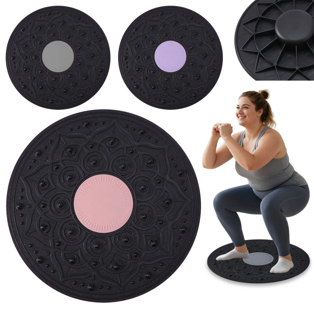 Foot Massage Yoga Balance Board Anti-Slip Wobble Balance Training Board Multi-function Durable Plastic Core Trainer Office Use