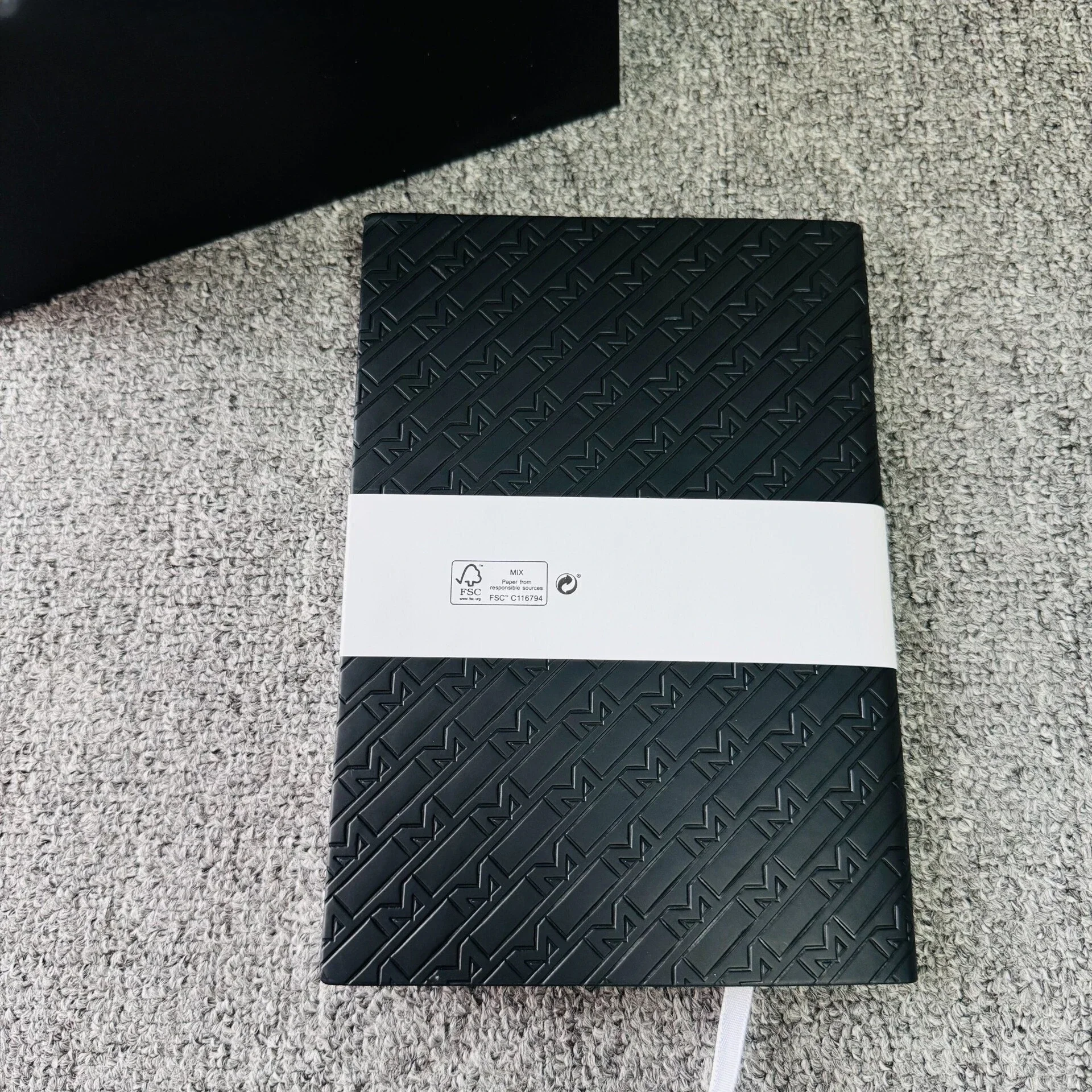 For MB Notebook A5 Notepad Lined Inner Pages Business Black Refined Diary Book 146 Power Black Series