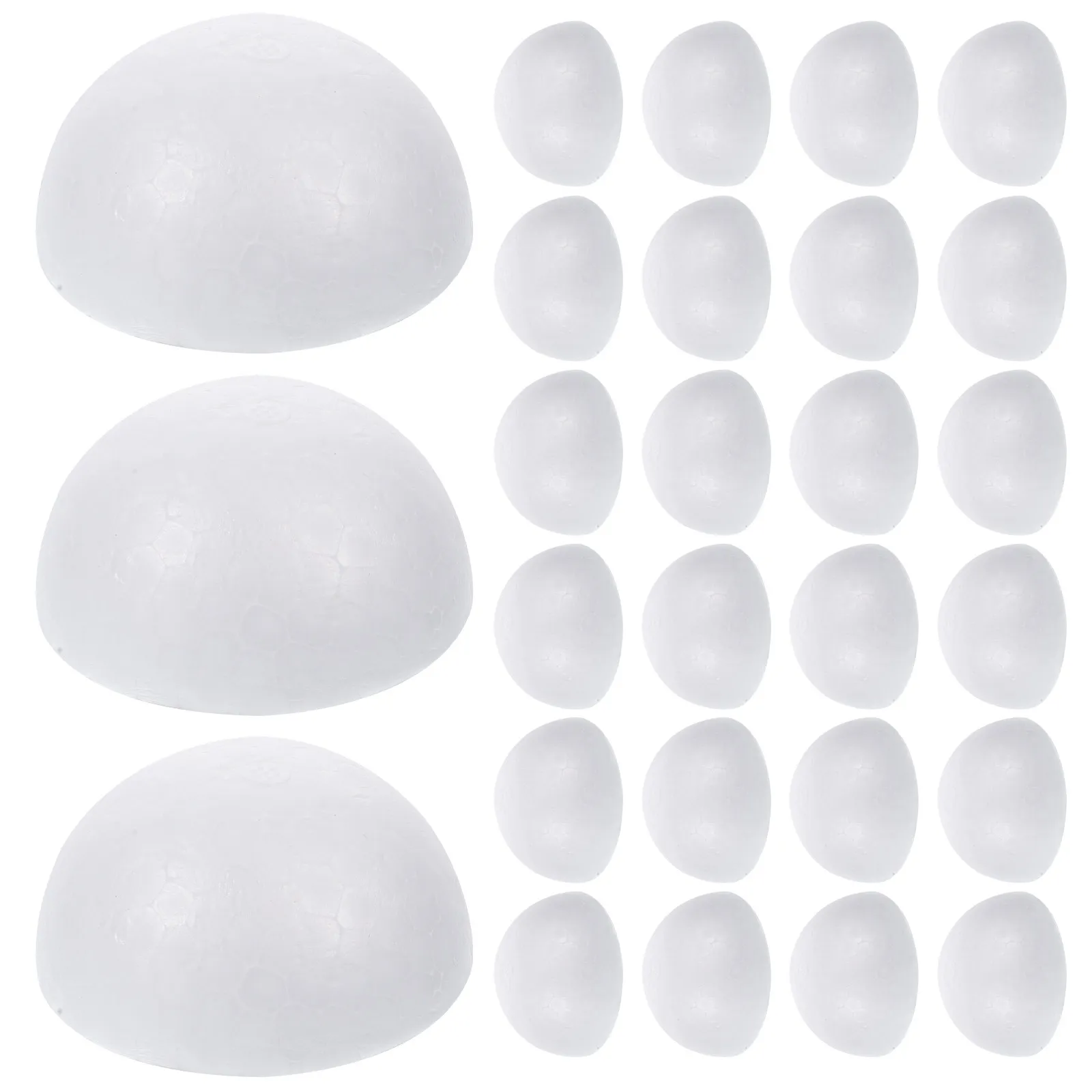 

50Pcs White Craft Foam Half Balls Semicircle DIY Painting Activity Christmas Decoration Floral Foam Flower Arranging