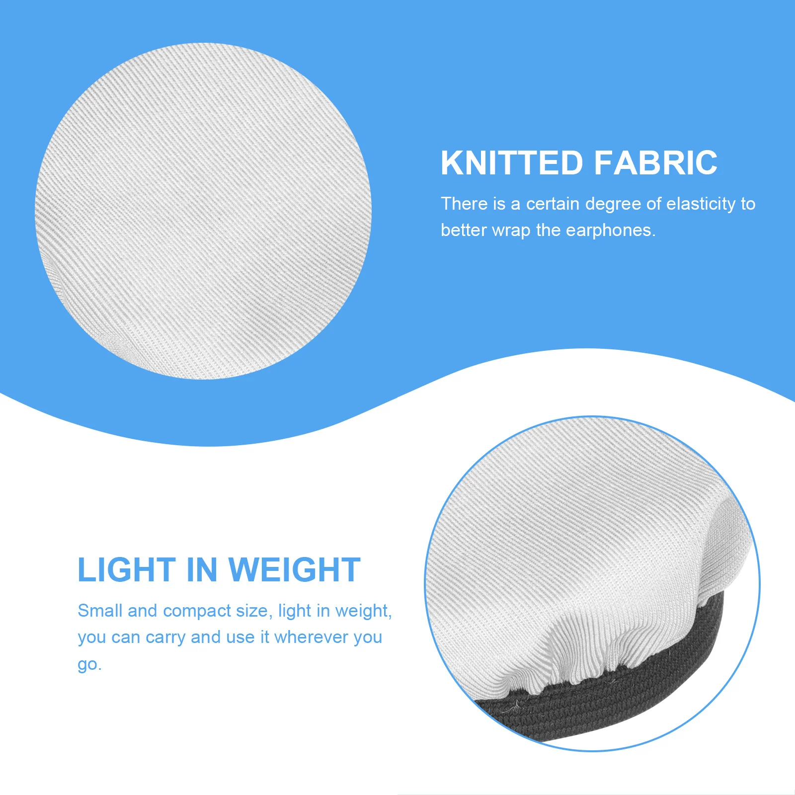 

4Pcs Washable Headphone Cover Ear Cushion Protector Stretchable Elastic Earpad Covers Dustproof for Office Use