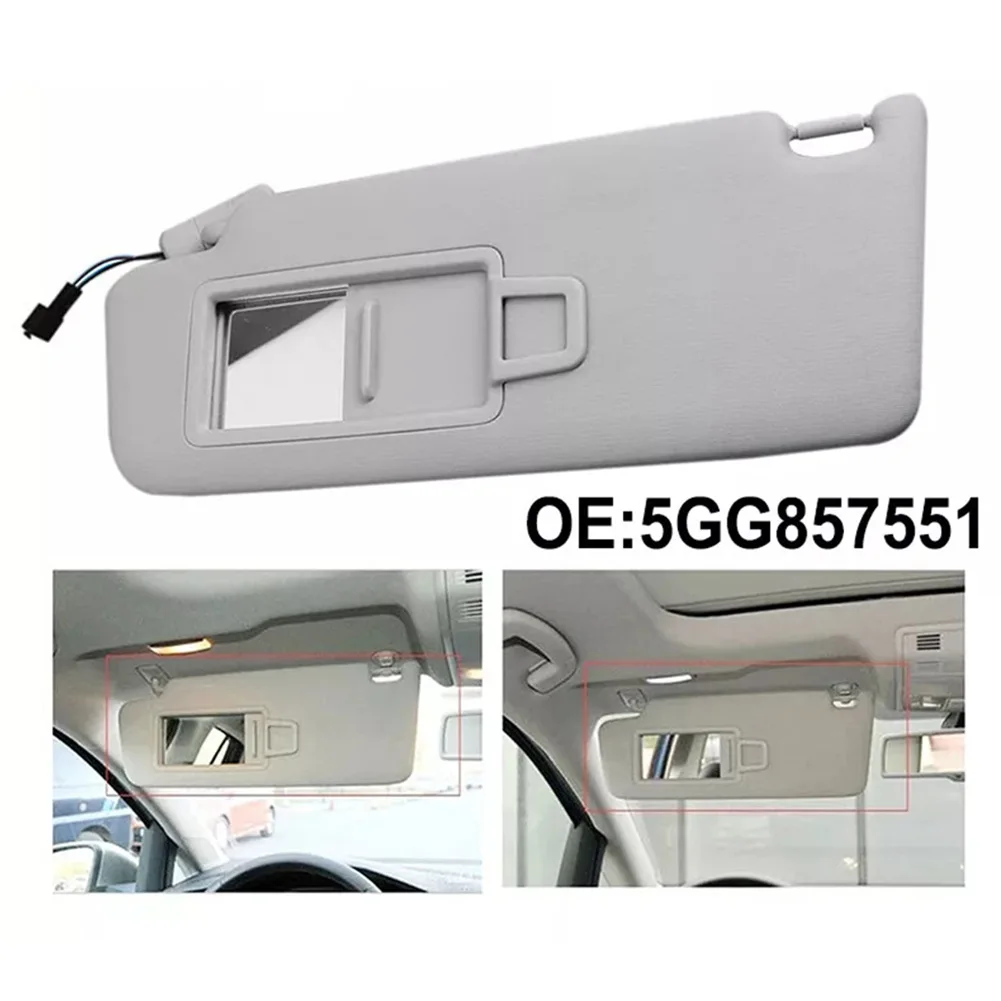 Front Left Mirror 5GG857551 For Golf MK7 For Passat B8 For T-Roc 2018-2020 For T-Cross 2020-2021 Sun Visor Makeup Plastic