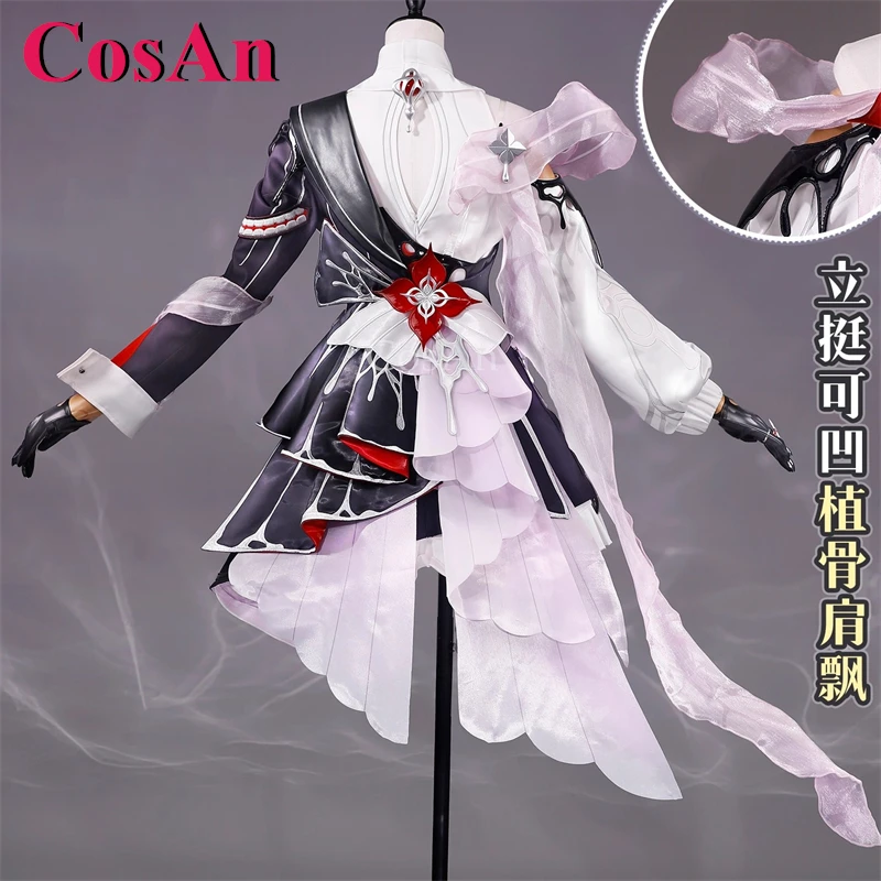 CosAn Game Honkai: Star Rail March 7th Cosplay Costumes Long Night Moon Sweet Nifty Uniforms Dress Halloween Role Play Clothing