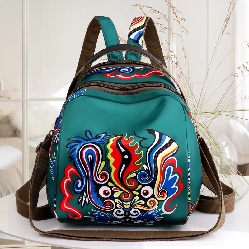 2023 Anti Theft Women Backpack Durable Fabric Oxford School Bag Pretty Style Girls School Backpack Female Travel Backpack