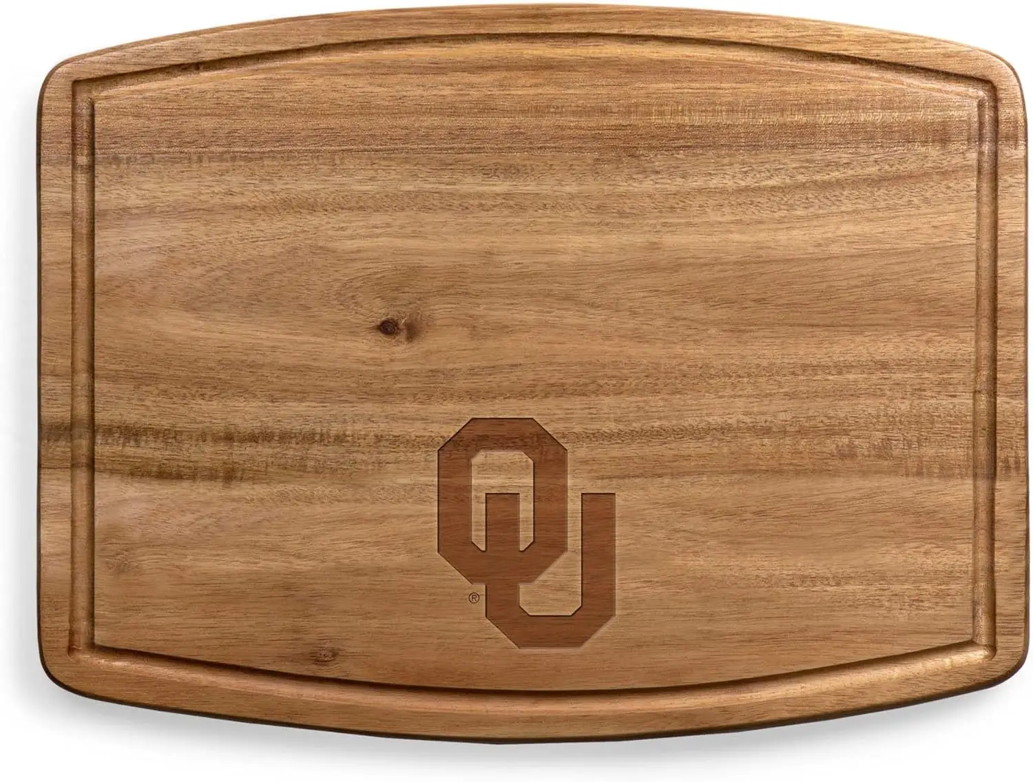 

NCAA Ovale Acacia Cutting Board, Charcuterie Board Set with Juice Groove for SpillS, Wood Serving Platte, (Acacia Wood)