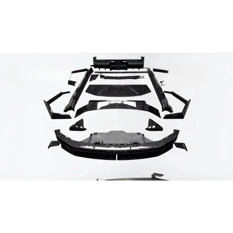 Auto Body Parts for Tesla Cybertruck MSY Style Dry Carbon Body Kit Front Bumper Lip Side Skirt Spoiler Exhaust 2023-2024