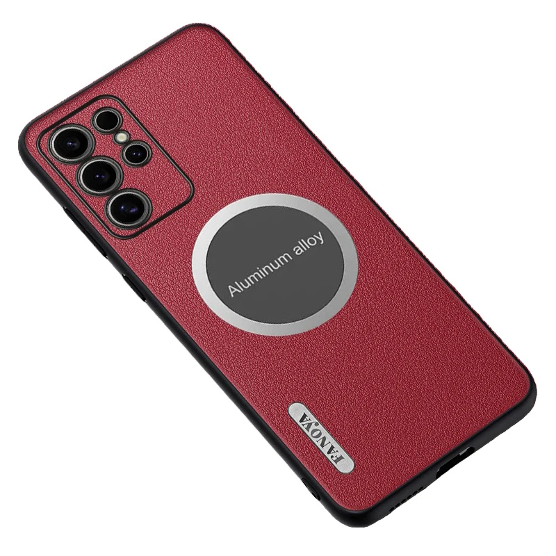 For Samsung Galaxy S25 Ultra Plus 5G Case Car Magnetic Leather Shockproof Cover For Samsung S25 Plus Ultra 5G S 25 Back Casing