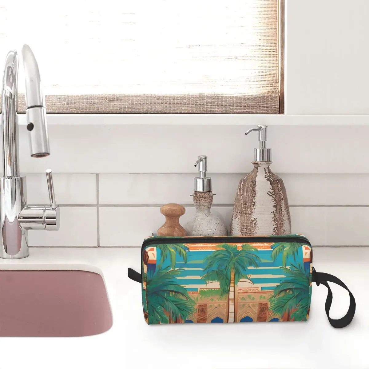 Palace Entrance Makeup Bag Cosmetic Organizer Toiletry Cosmetic Bag for Women Beauty Travel Pencil Case