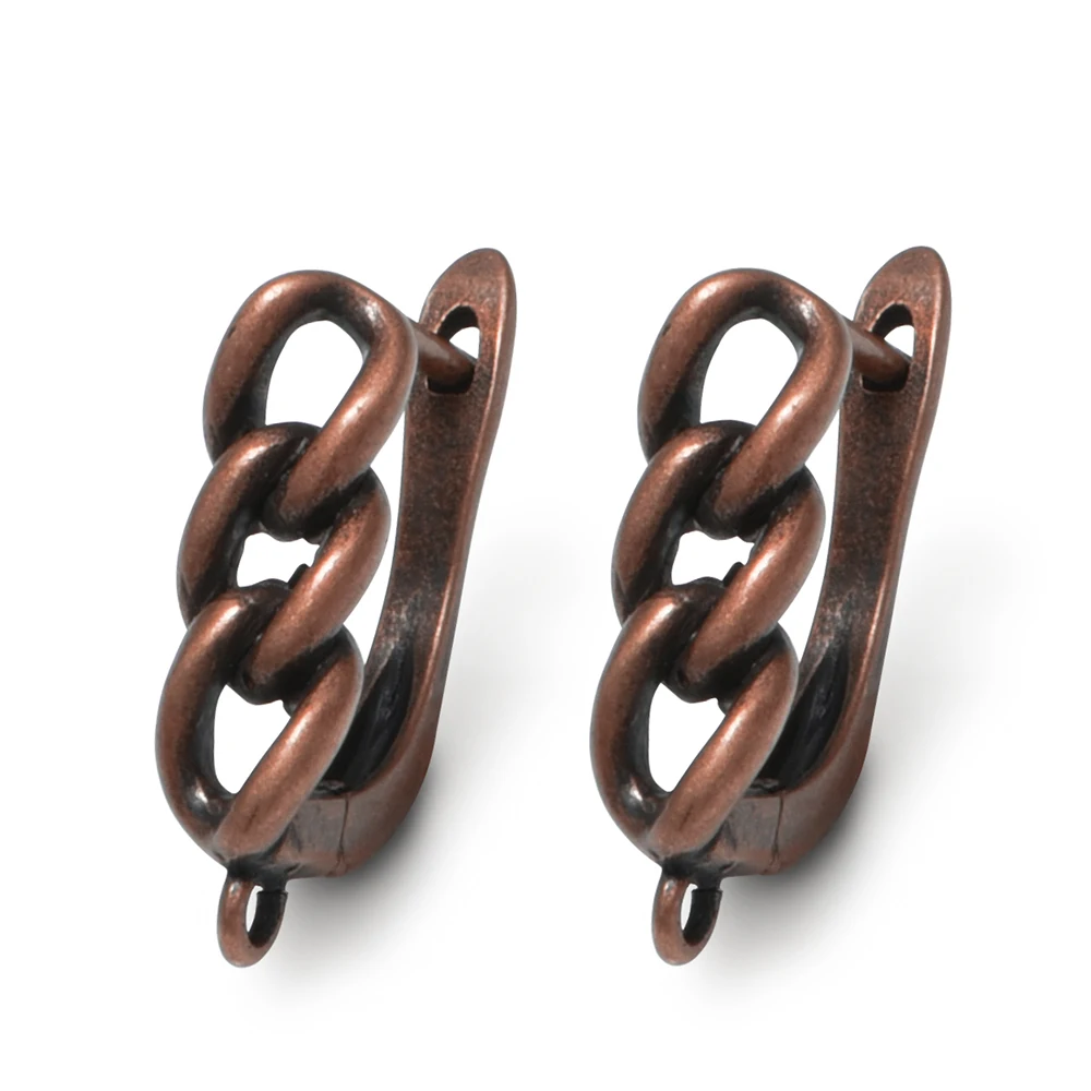 2026 NEU Rotbronze/Antikbronze/18K Gold Messing Ohrhaken Verschlüsse für DIY Schmuckzubehör Großhandel – Detail 2