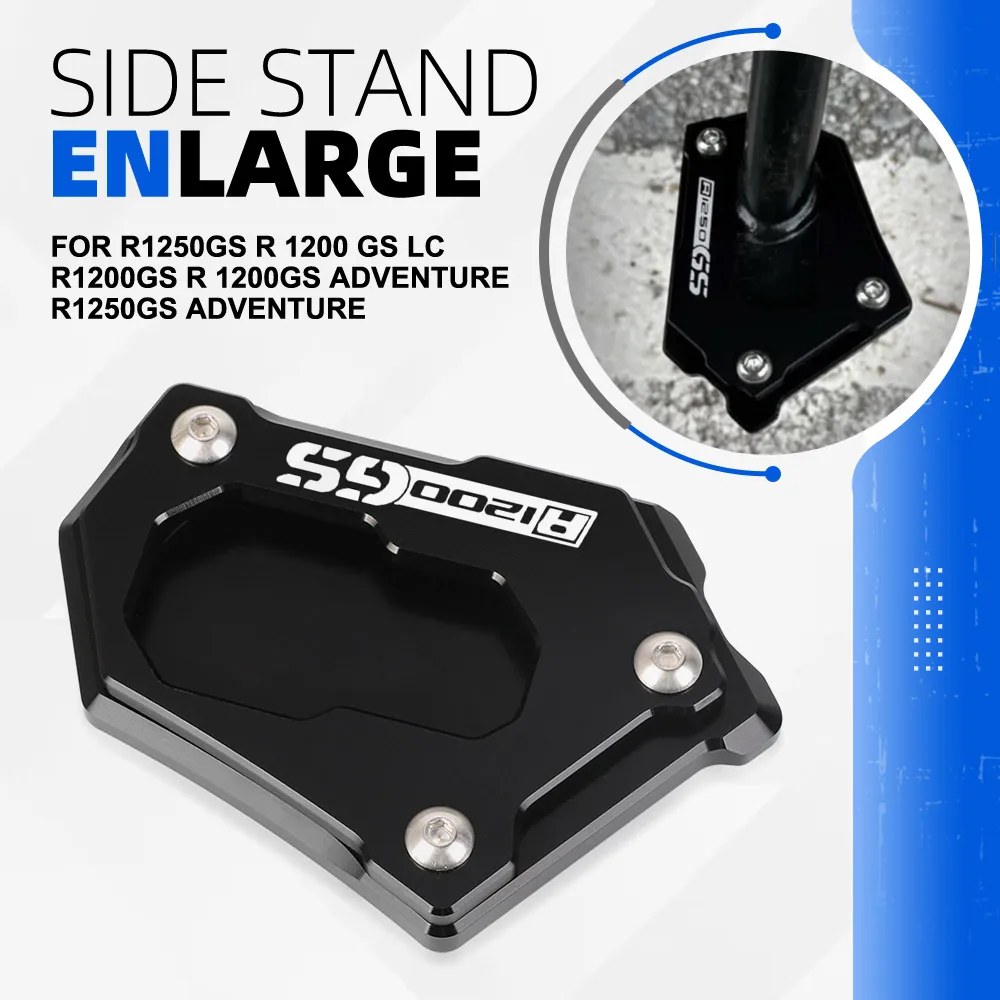 

Motorcycle CNC Side Kickstand Enlarge Plate Pad For BMW R1250GS R 1200 GS LC R1200GS R 1200GS Adventure R1250GS Adventure Rallye