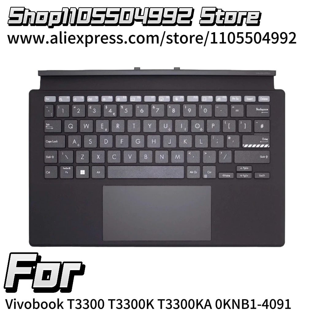 New Tablet US UK RU JP SP For Vivobook T3300 T3300K T3300KA 0KNB1-4091 Palmrest Upper Cover Keyboard Base Case
