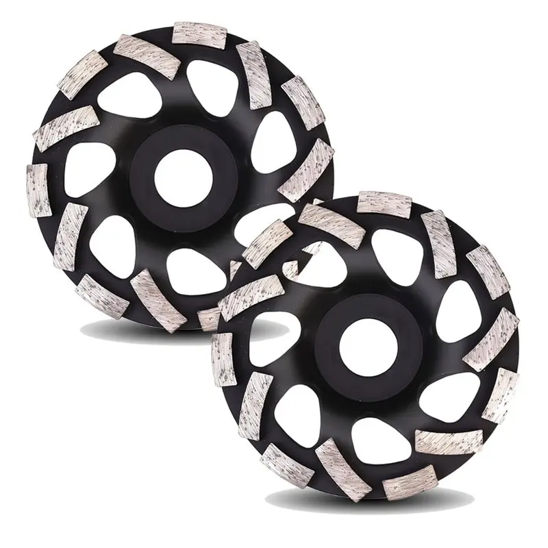 ABDJ-para eliminación de recubrimiento epoxi, muela de hormigón de 5 pulgadas con segmentos de diamante de eje de 7/8 pulgadas