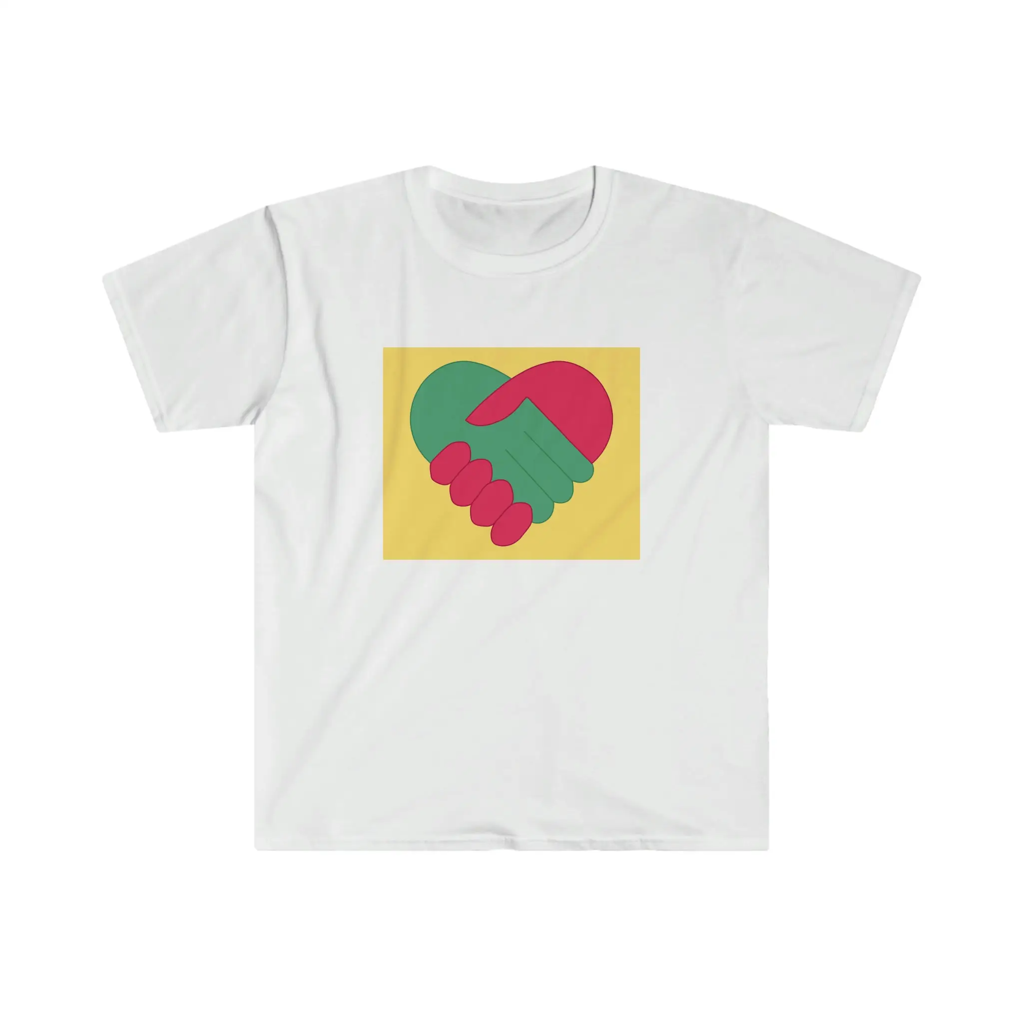 Irish T Shirtnage Comedy Friends Across the Barricade Heart Softstyle Shirt