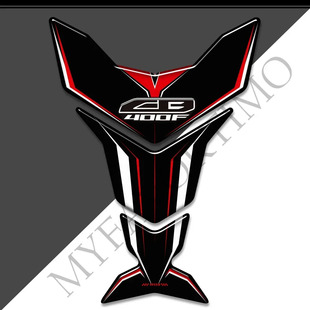 

For Honda CB400F CB 400F 400 F 3D Stickers Protector Tank Pad Gas Fuel Oil Kit Knee Fish Bone Emblem Logo