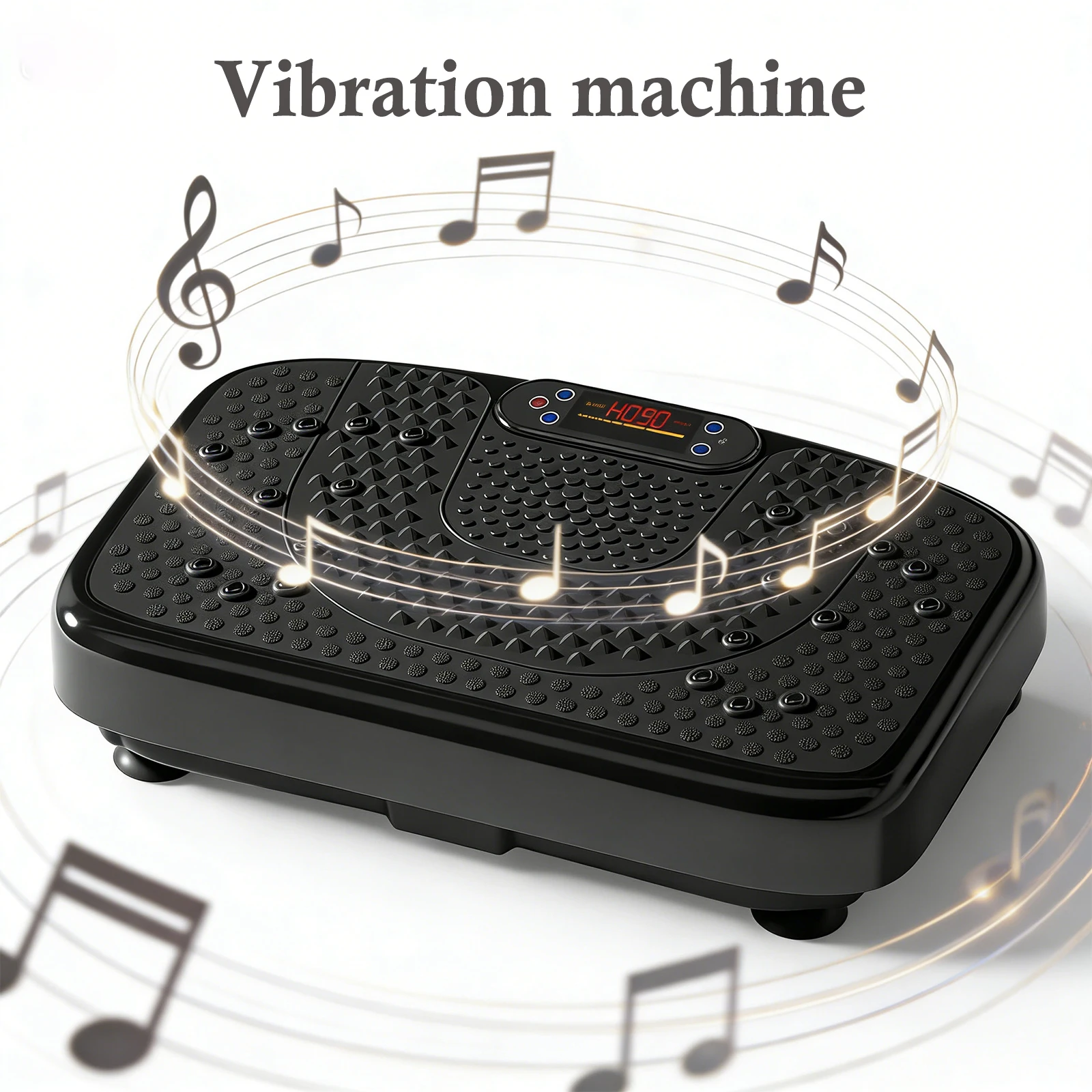 Plataforma Vibratoria para Ejercicios, Equipo de Fitness para Entrenamiento de Piernas, Pérdida de Peso y Quema de Grasa, Carga Máxima 150 kg, con Control Remoto