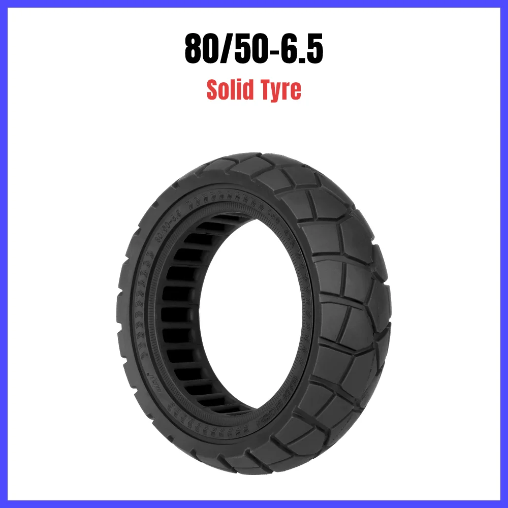 Ulip 80/50-6.5 Solid Tyre 10 inch Tire Non-Inflatable for Electric Scooter Off-Road Rubber Tyre Replacement parts