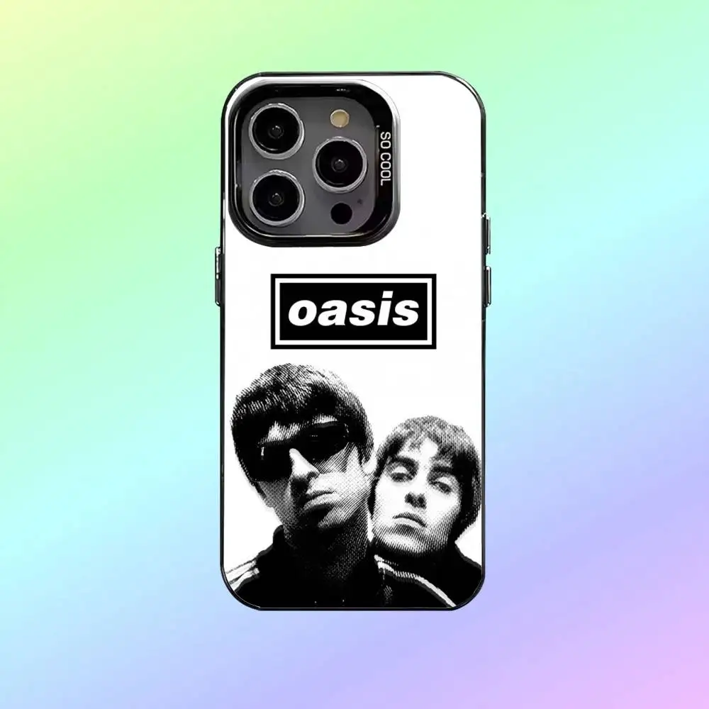 Чехол для телефона Rock Band O-Oasis для iPhone 17,16,15,14,13,12,11 Plus, Pro Max, черный матовый противоударный чехол Candy