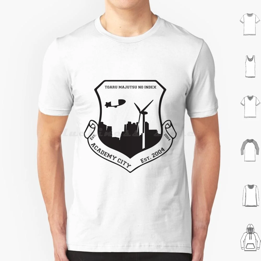 Academy City T Shirt 6xl Cotton Cool Tee To Aru Majustu No Index A Certain Magical Index A Certain Scientific Railgun Academy
