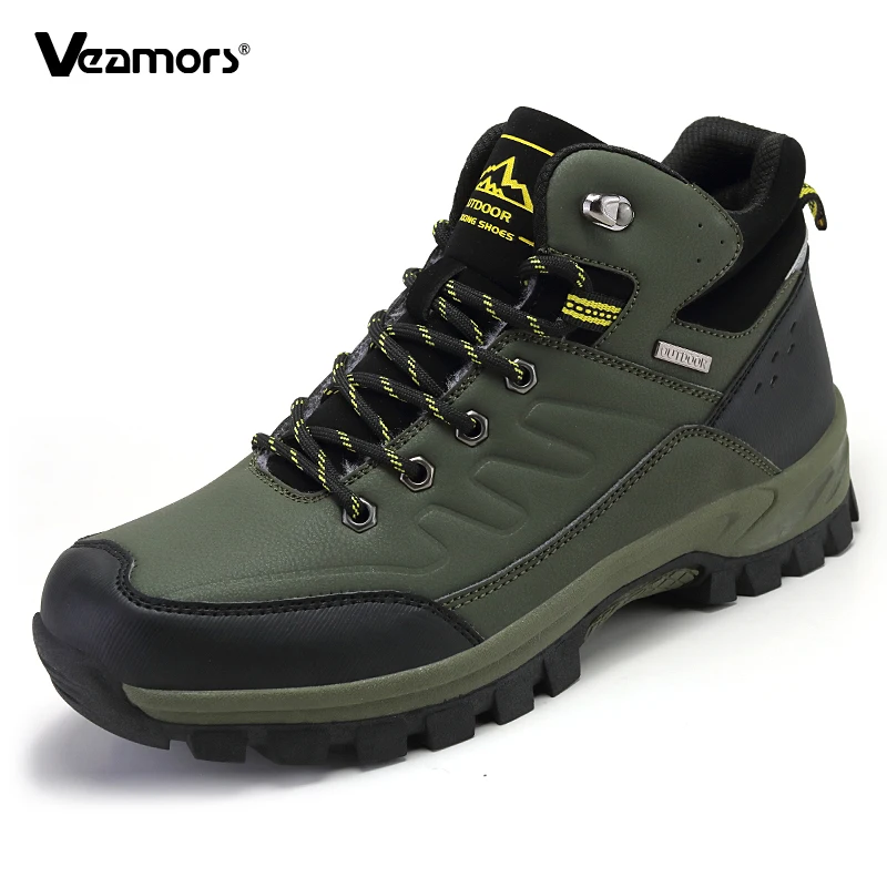

Winter High-top Hiking Shoes Men's Warm Winter Sneakers Non-slip Outdoor Snow Boots Waterproof Trekking Camping Shoes