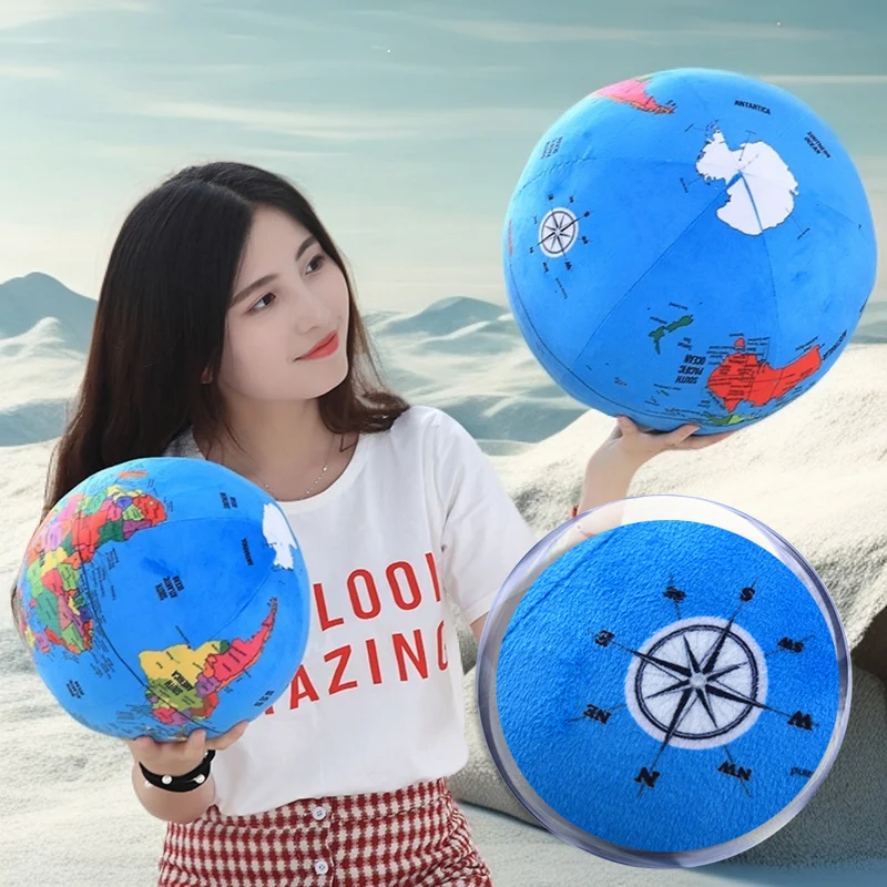 

24-31 см имитация синего уродливого глобуса, плюшевая игрушка, милый мягкий земной шар, мягкая кукла, подушка, кавайный подарок для ребенка, декор для детской комнаты