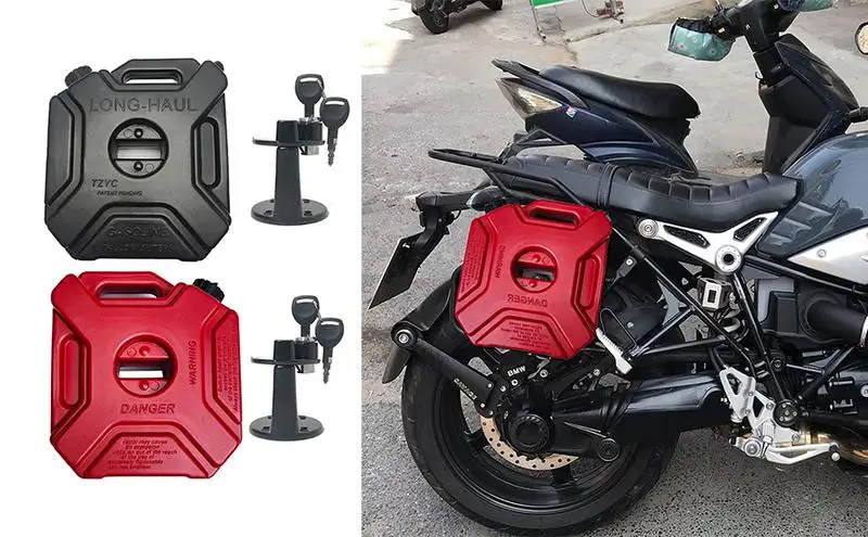 

Fuel Tanks Petrol Cans Car Jerry Can Mount Motorcycle Jerrycan Gas Can Gasoline Oil Container Fuel Canister TWith Lock Car Tools