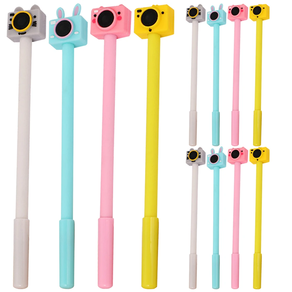 

12 Pcs Styling Neutral Pens Cartoon Writing for Students Cute Kits Pretty School Supplies