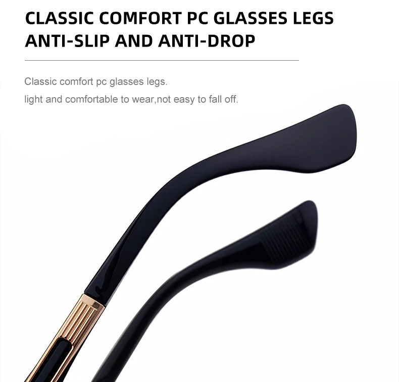 Retro Polarisierte Quadratische Punk Sonnenbrille Männer 2026 Luxus Marke Designer Klassische Fahren Schild Sonnenbrille für Männliche Shades UV400 – Detail 8