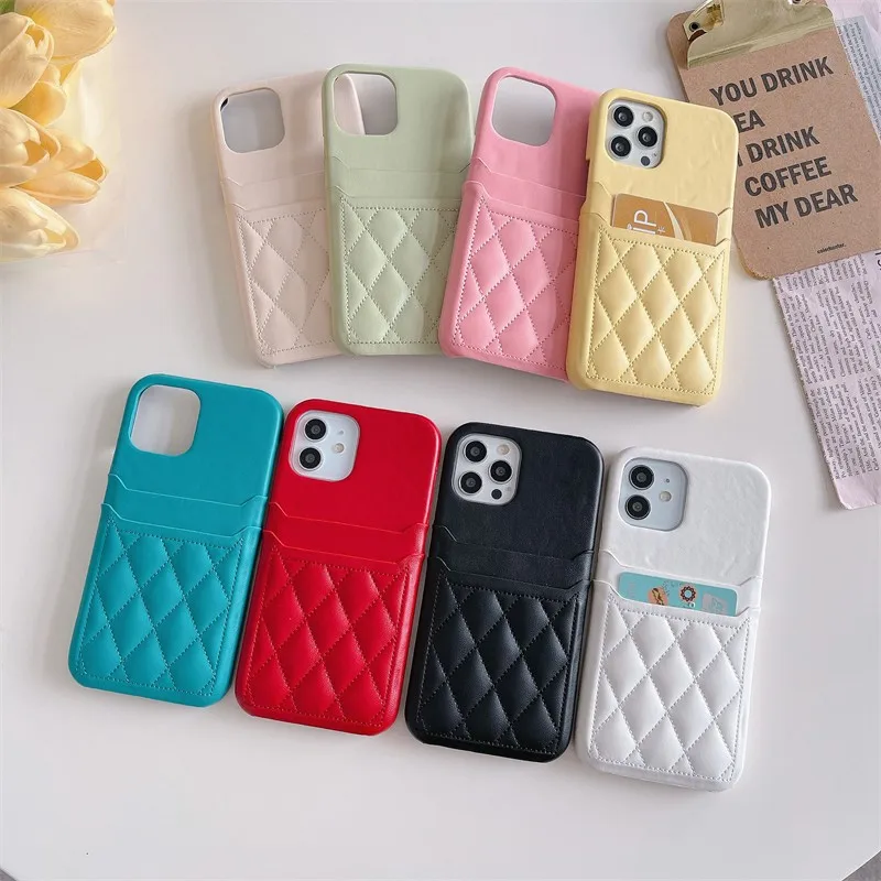 

Luxury Double Layer Card Holder Half Surrounded Hard Case For Iphone 15 14 13 12 11 Pro Max Xr X 7 8 Plus Se 2 Couple Cover Capa