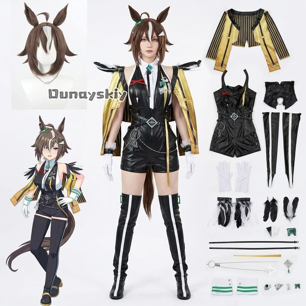 ​Rulership Cosplay Costume Wig Uniform Full Set Character Outfit Halloween Role Play Carnival Party Game Anime Pretty Derby