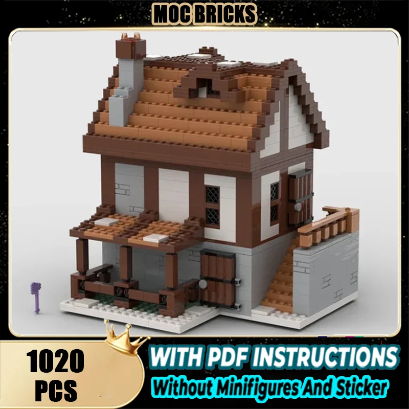 

Популярная приключенческая игровая модель Moc, строительные кирпичи, пиксельный дом, технология, модульные блоки, подарки, рождественские игрушки, наборы «сделай сам», сборка
