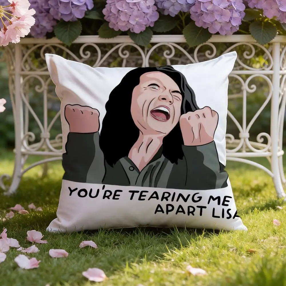 The R-Room T-Tommy Wiseau Cushion Cover Home & Car Dual-Scene Pillow Cover: Reversible for Premium Comfort
